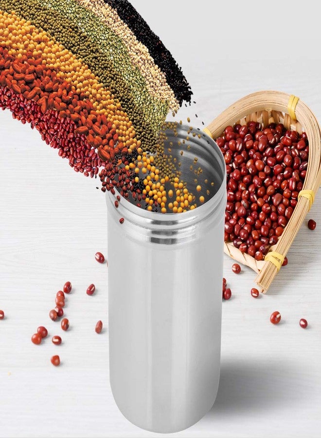 QANYEGN 304 Stainless Steel Sealed Storage Jar, Airtight Kitchen Food Storage Container, Portable Coffee Grounds Container(Large size) - Image 2